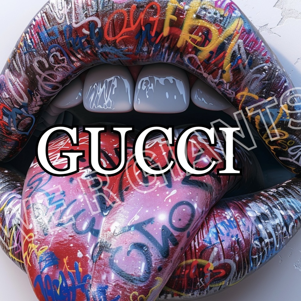 Gucci Wall Art Trendy 18x24 Print Great Gift for Gucci Fans
